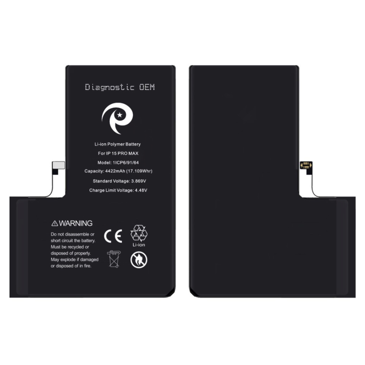 iPhone 15 Pro Max Batteri A3121 4422 mAh Diagnosable OEM