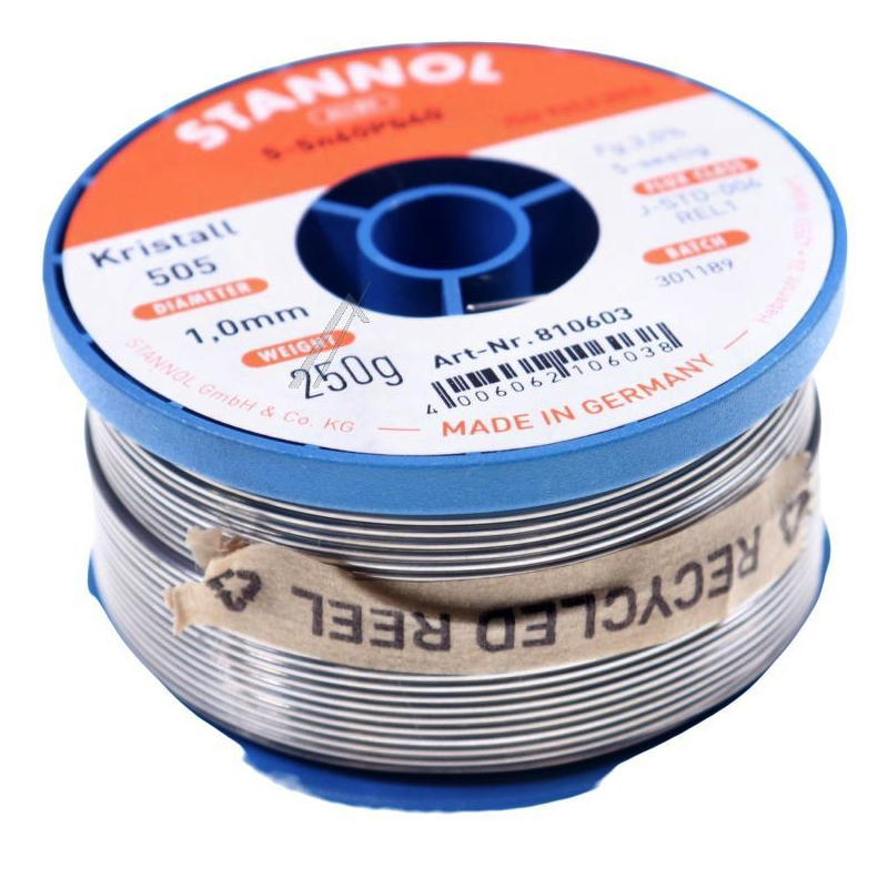 Loddetin 1.0mm, 250g (No clean) Stannol