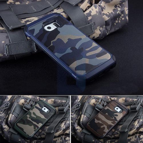 Samsung Galaxy S6 Edge Camouflage cover Blå