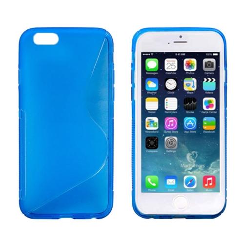 iPhone 6/6S Ultra tynd S-Line silikone cover i Blå