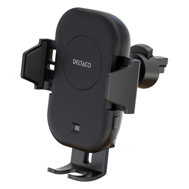 Trådløs Biloplader 15W - Automatisk Holder m. Sugekop & Ventil