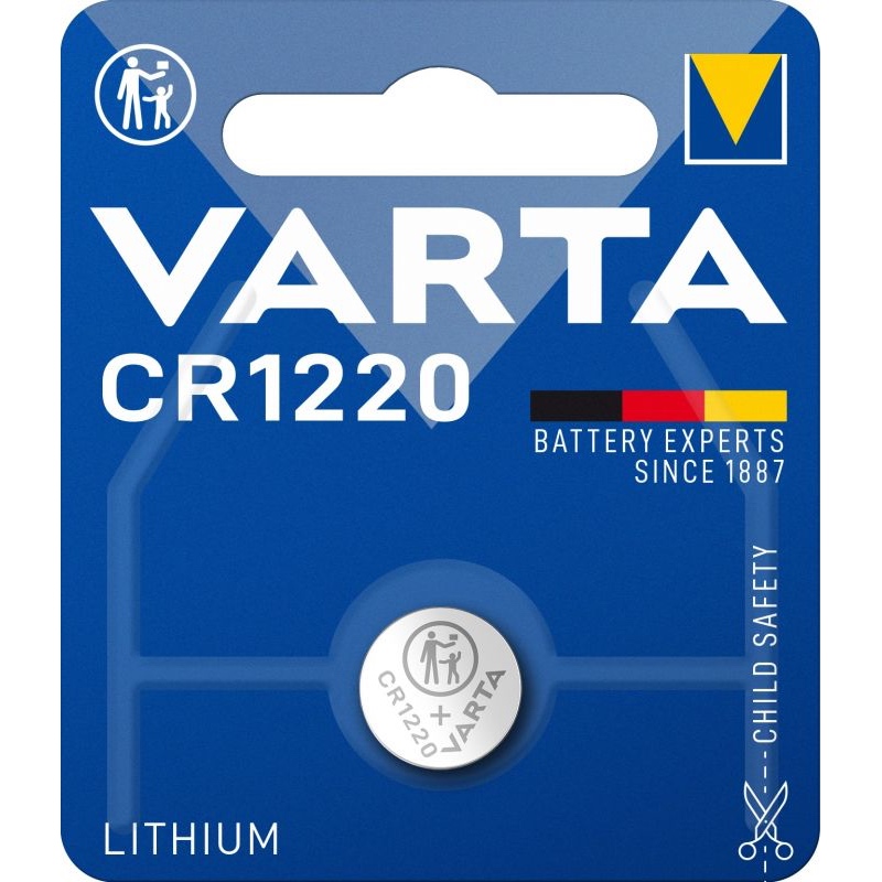 CR1220 3V Lithium knapcelle Varta 2.0X12MM