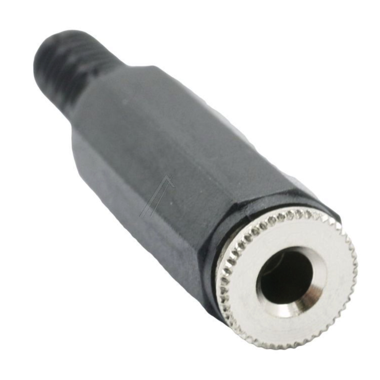3,5 mm Jack Hunstik Stereo Loddebar | Sort med Aflastning