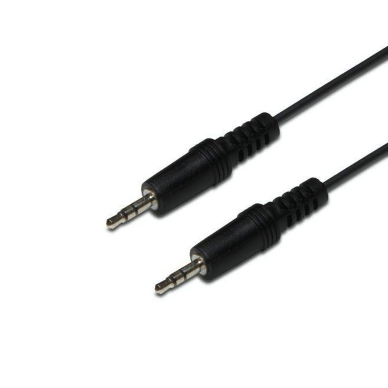 Aux kabel, 3,5mm han til 3,5mm han, 1.5m, sort