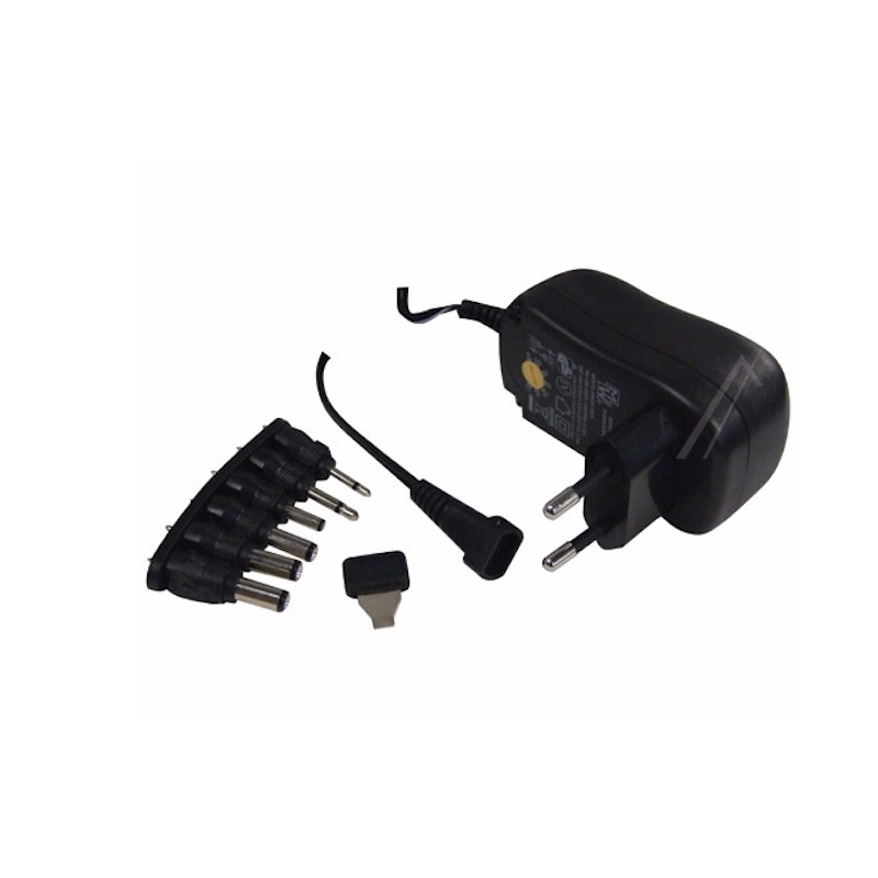 1000mA Universal oplader (3V-12V) 6 forskellige stik.