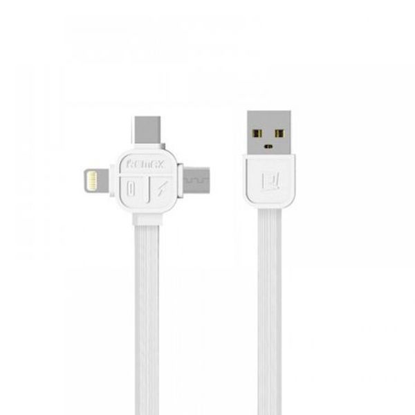 Remax Lesu 3i1 Kabel i Hvid