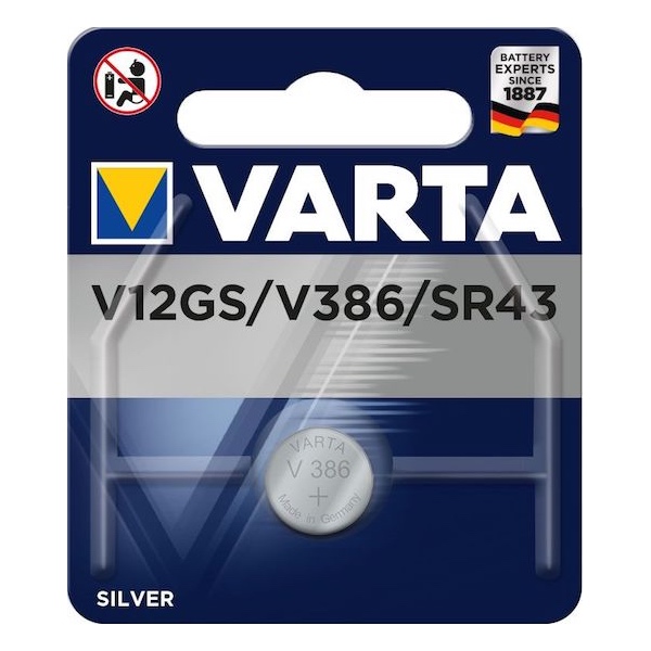 SR43 V12GS 1.5V Knapcelle Batteri Varta Alkaline 11,6X4,2MM