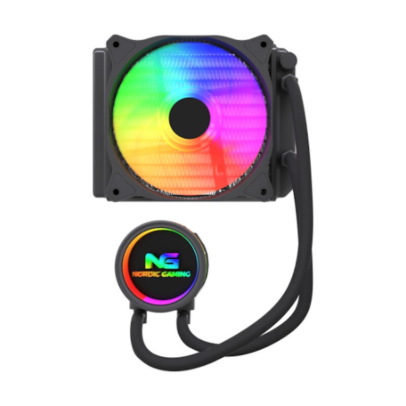 Nordic Gaming LC120 aRGB Vandkøler Sort 120 mm (CPU-køler)