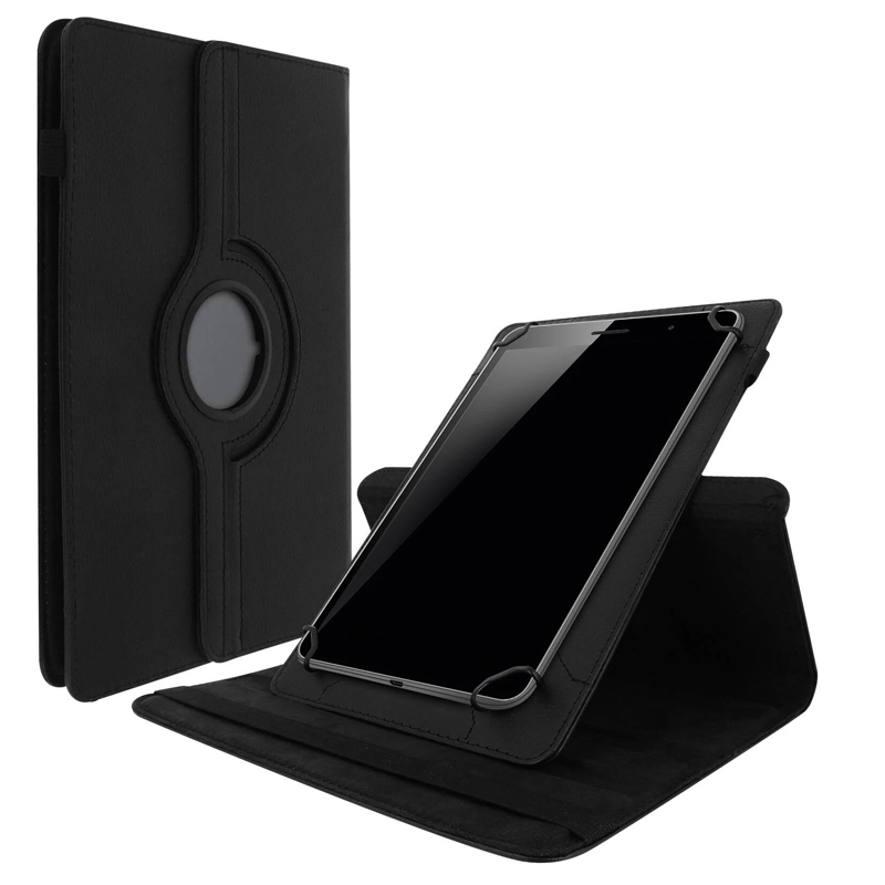 Universal Flip Lædercover 9-10.2" Sort 360° Tablet Cover med Penholder