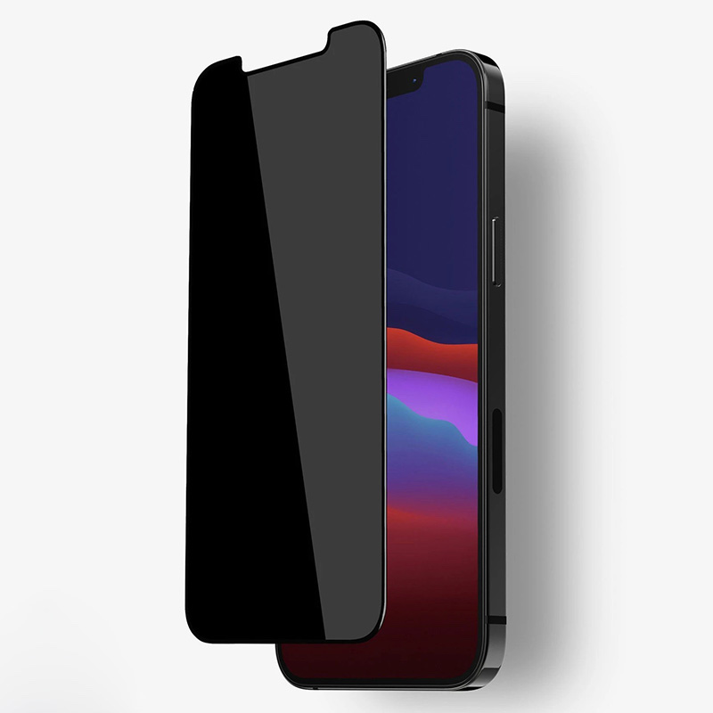 iPhone 12 / 12 Pro, Beskyttelsesglas (fuldt dækkende) Privacy