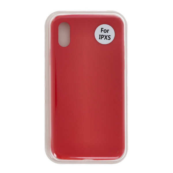 Silicone case - iPhone X / XS i Rød