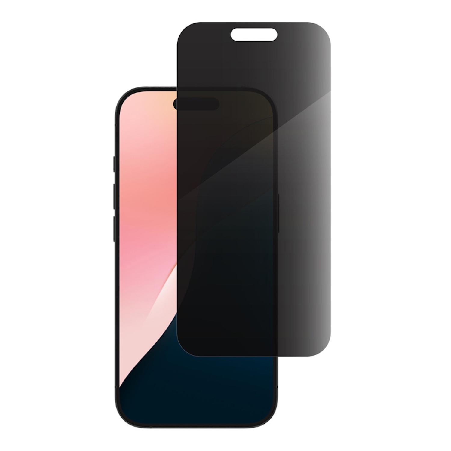 iPhone 16 Pro Max, Beskyttelsesglas (fuldt dækkende) Privacy