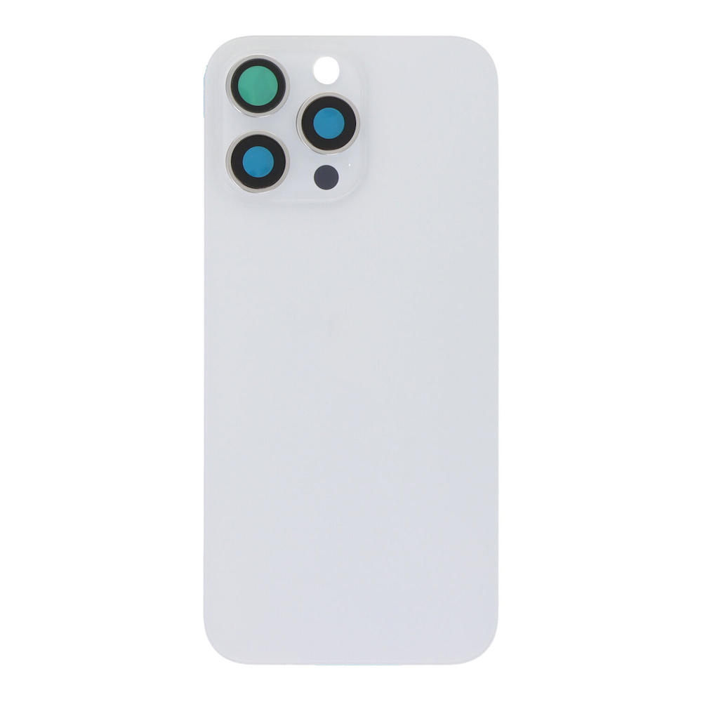iPhone 16 Pro Max, Komplet bagside i Hvid (White Titanium)