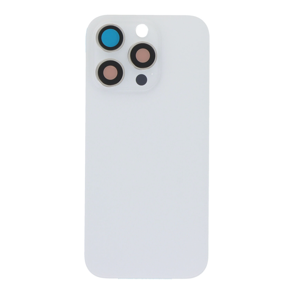 iPhone 16 Pro, Komplet bagside i Hvid (White Titanium)