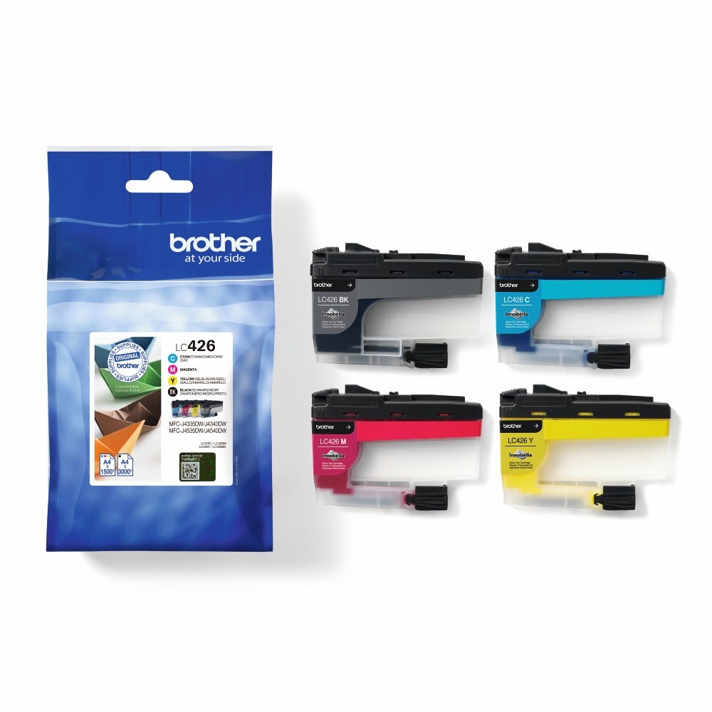 Brother LC426, value pack b/c/m/y