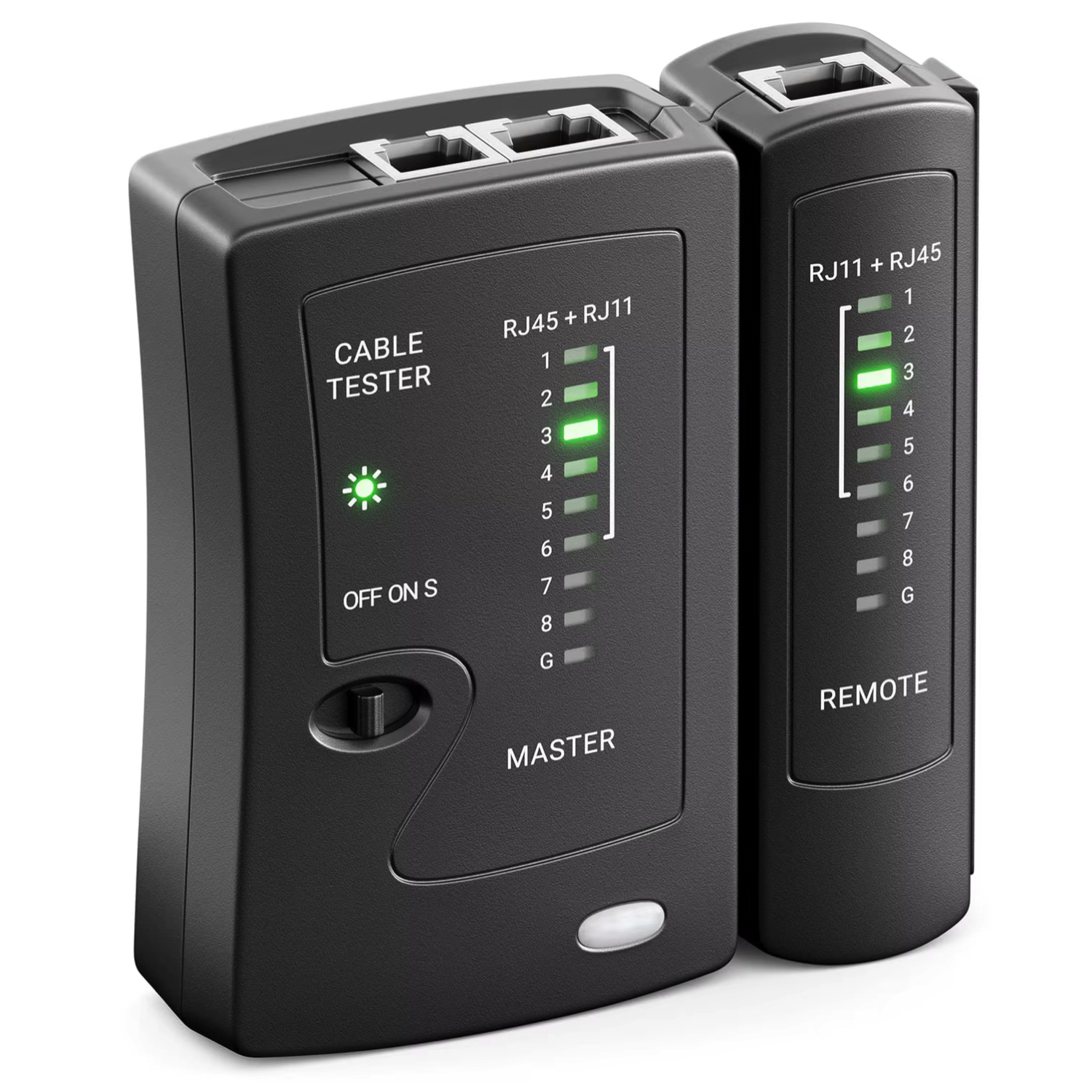 ZoeRax Netværkskabel Tester RJ45 RJ11 Cat5 Cat6 Cat7 LAN Kabeltester