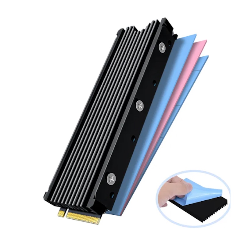 M.2 SSD Heatsink - Sort (Support PC & PS5)