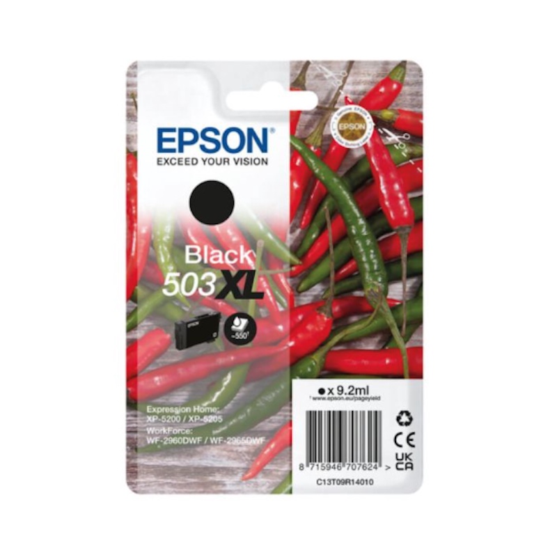Epson 503XL - Sort Blæk