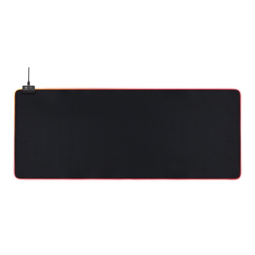 RGB Musemåtte, 90x36cm, 6xRGB-tilstande, 7xStatiske tilstande, sort