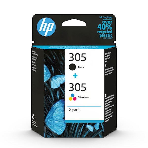No305 sort & farve combo 2-pack - HP Blæk