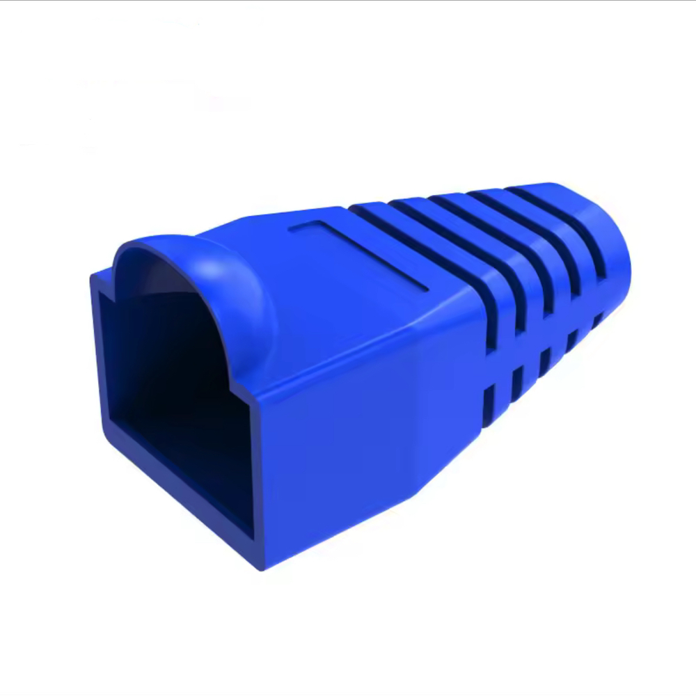Kabelaflastning til RJ45 stik i blå, 5 stk.