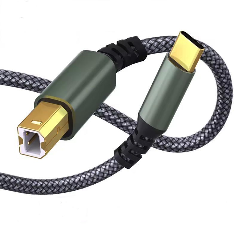 USB-C han - Type B han, 3m i Grå (Printer kabel)
