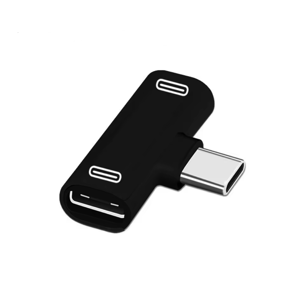 USB-C han til 2xUSB-C hun, splitter