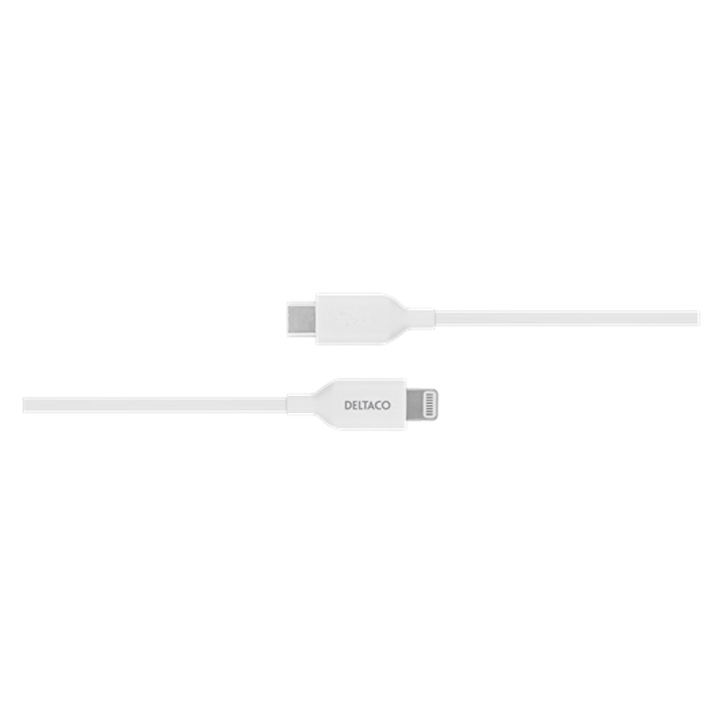 USB-C til Lightning kabel, 2m, hvid