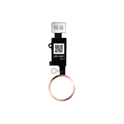 iPhone 7/8/7P/8P Home knap i Hvid/Rosenguld 6. Gen (JC)