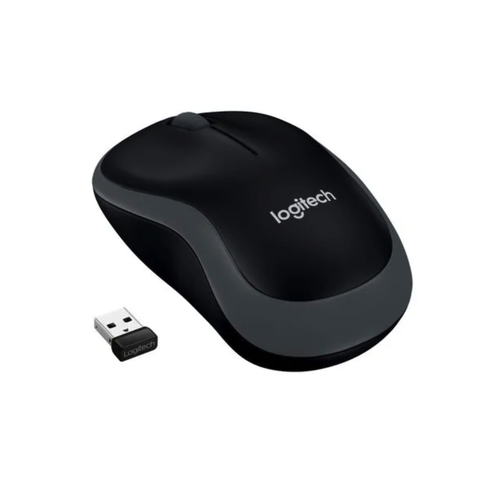 Logitech M185 trådløs mus, Grå