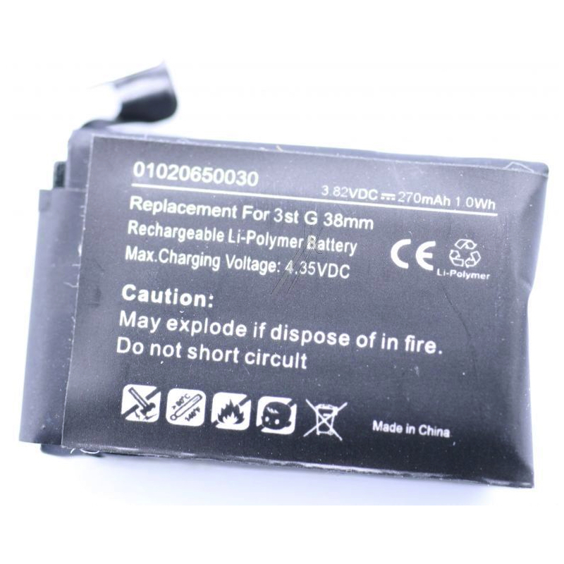 Apple Watch 3 38mm, Batteri (Kompatibel)