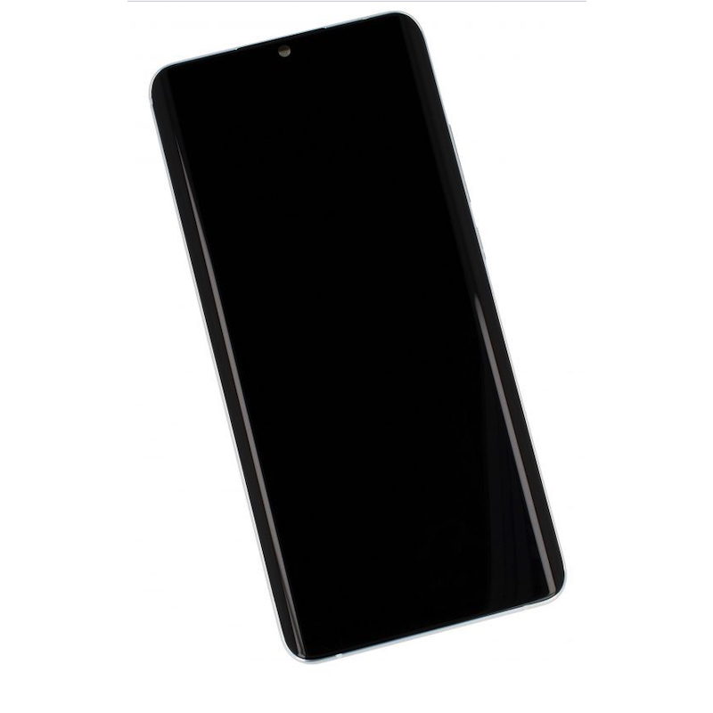 Xiaomi Note 10 / 10 Pro, skærm med ramme i Sølv