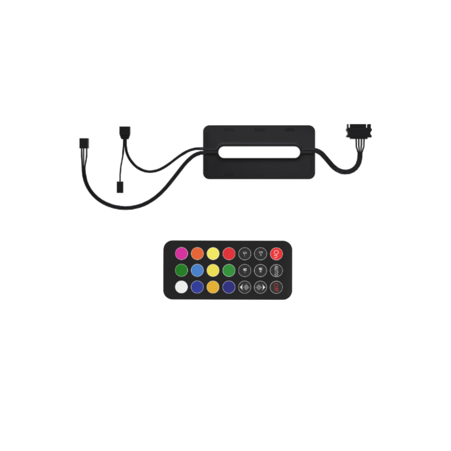 Nordic Gaming RGB300 aRGB Controller 5V 6 RGB & 6 Blæserkanaler med Fjernbetjening