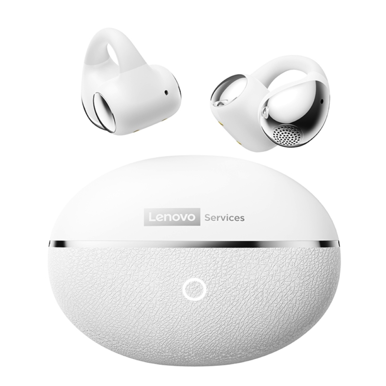 Lenovo RS110 OWS Open-Ear Bluetooth 6.0 Earbuds Hvid Trådløse Clip-On Høretelefoner med ENC