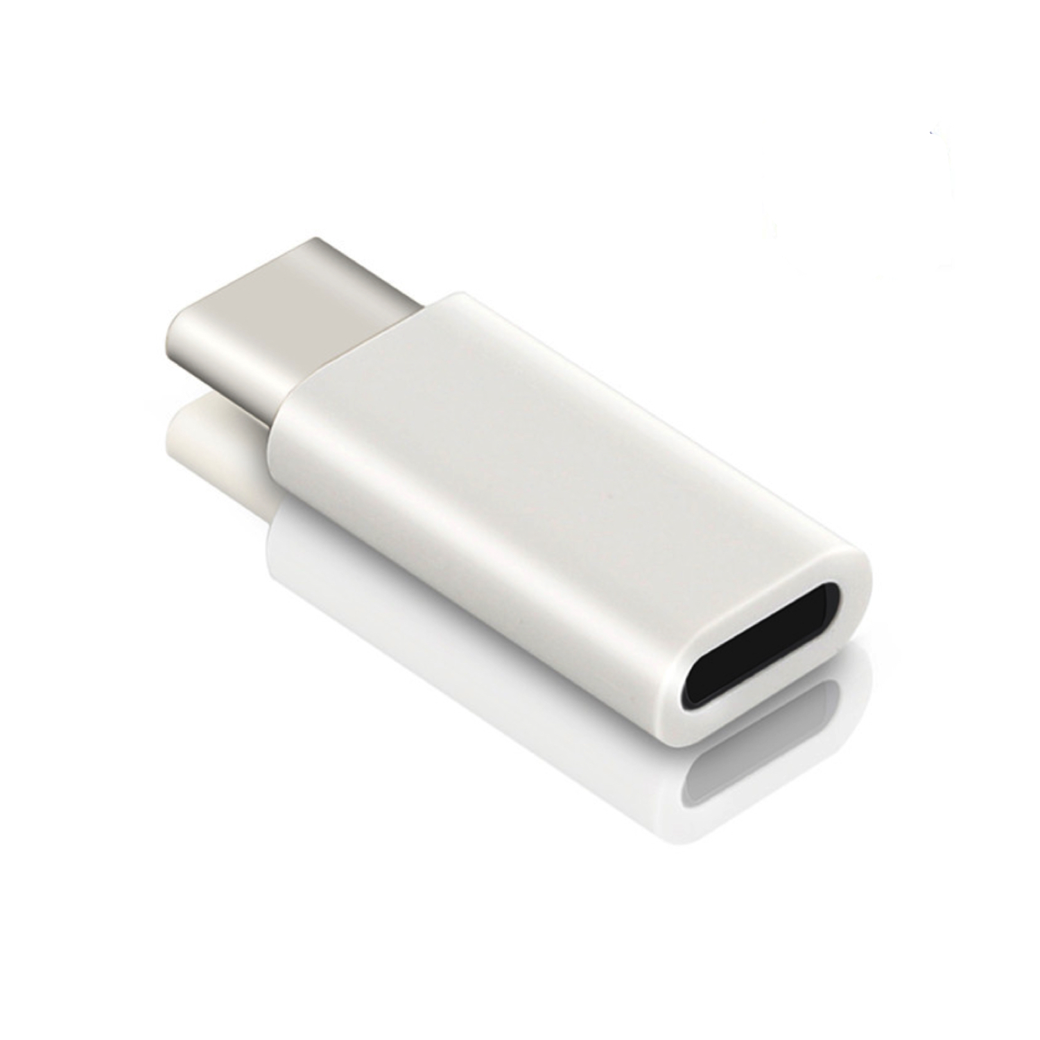 USB-C Han til Lightning Hun Adapter Hvid Opladning & Dataoverførsel