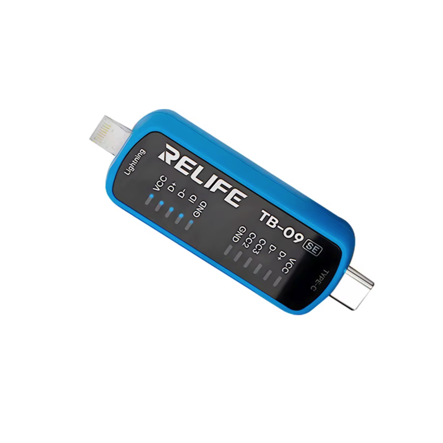 RELIFE TB-09 SE USB-C / Lightning Ladeport Tester Hurtig Fejlfinding til Mobilreparation