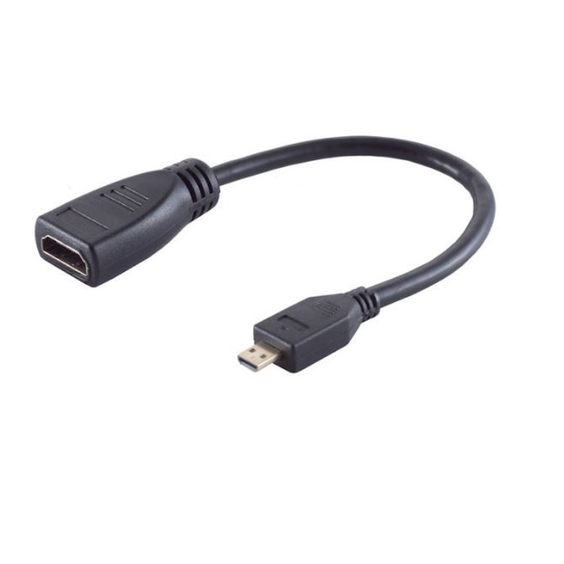HDMI mikro han til HDMI hun, Adapter