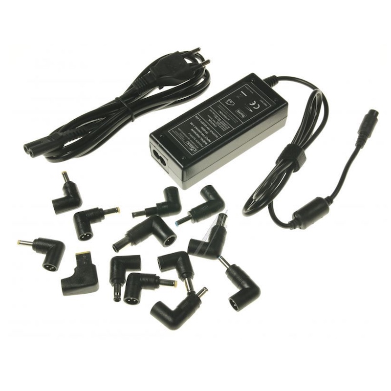 65W Universal Laptop Oplader | Universal Netdel med 12 DC-Stik | PSE50248EU