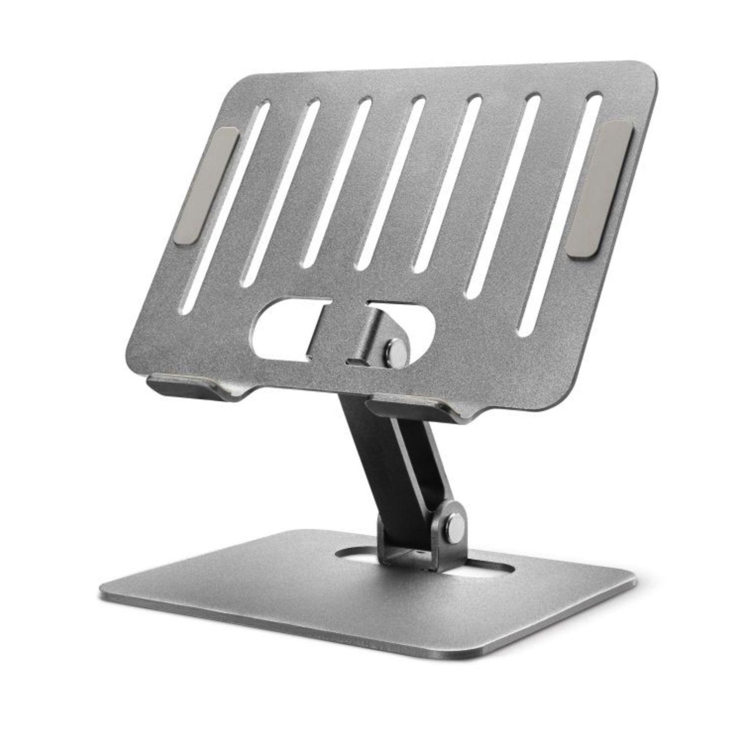 Mobilize Foldbar Aluminium Tabletstander Sølv Justerbar Holder til Tablet