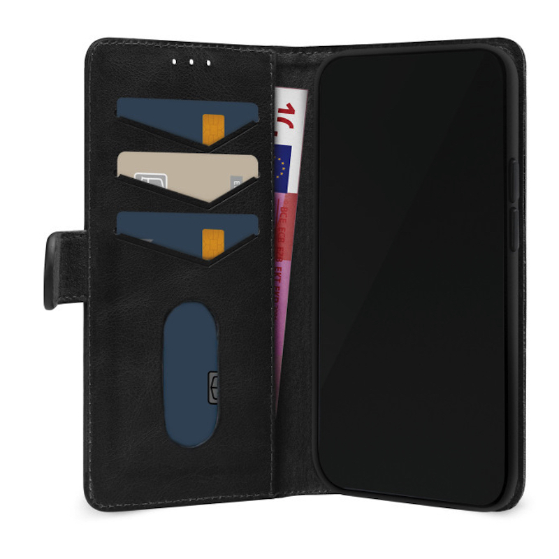 Samsung Galaxy A55, Lædercase til kreditkort i Sort
