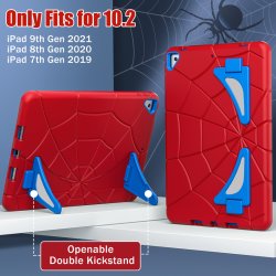 iPad 7 / iPad 8 / iPad 9, Shock Proof cover (Spider-man) i Bl