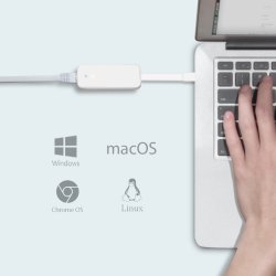 Netvrksadapter USB-C han til RJ45 Hun