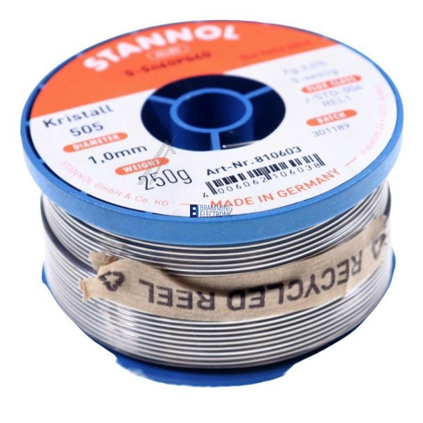 tLoddetin 1.0mm, 250g (No clean) Stannol 