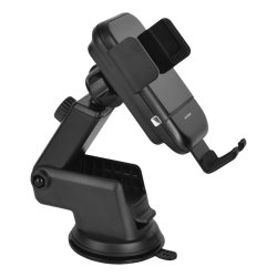 Trdls oplader til bil, 10W, sort (Air Vent, Dashboard, Windshield)