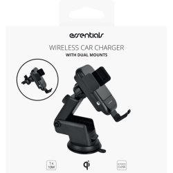 Trdls oplader til bil, 10W, sort (Air Vent, Dashboard, Windshield)