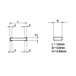 SMD Metal - Film modstand, 0603, 5.6K Ohm - 0,1W 1% (5 stk.)