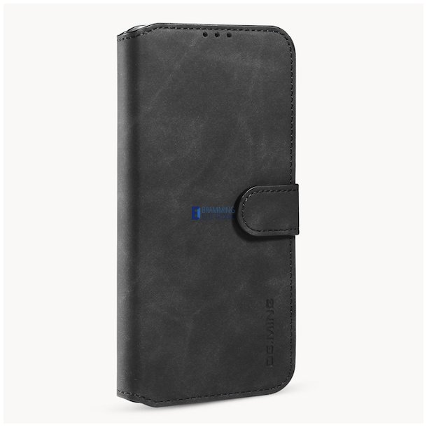 iPhone 12 Pro Max, Ldercase til kreditkort i Sort