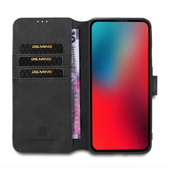 iPhone 12 Pro Max, Ldercase til kreditkort i Sort