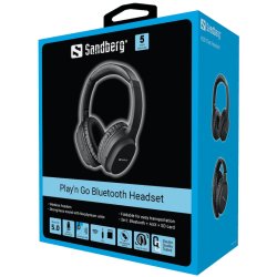 Sandberg Play'n Go Bluetooth Headset - Sort
