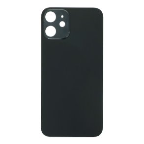 iPhone 12 Mini, Bagglas i Sort (Large hole)
